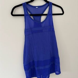 Alo activewear workout tank with sheer panels